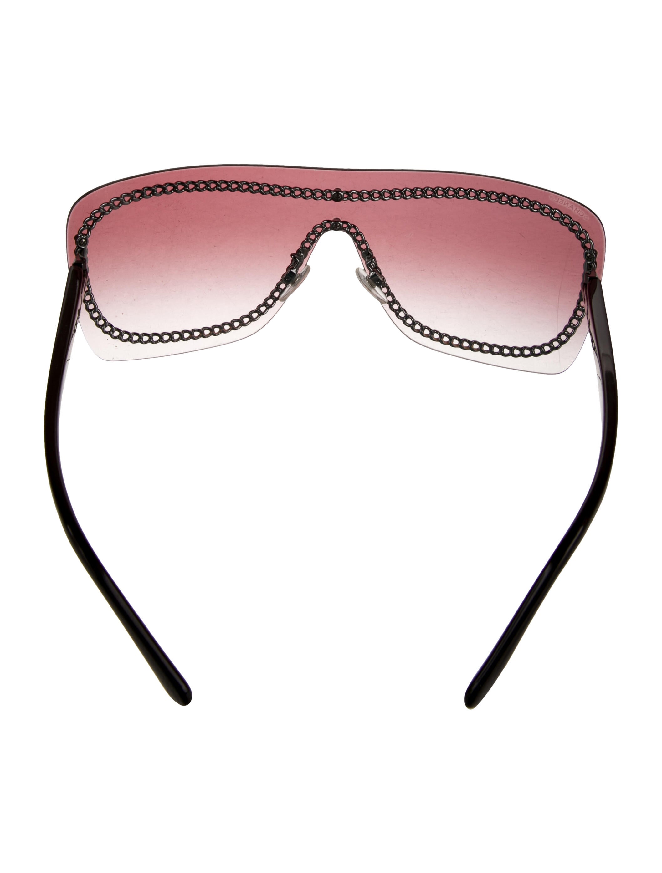 Chanel Interlocking CC Logo Shield Sunglasses