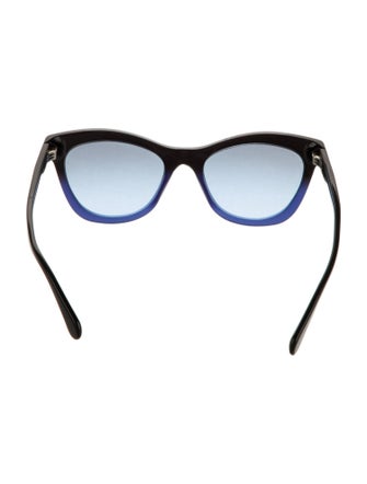 Chanel Interlocking CC Logo Cat-Eye Sunglasses