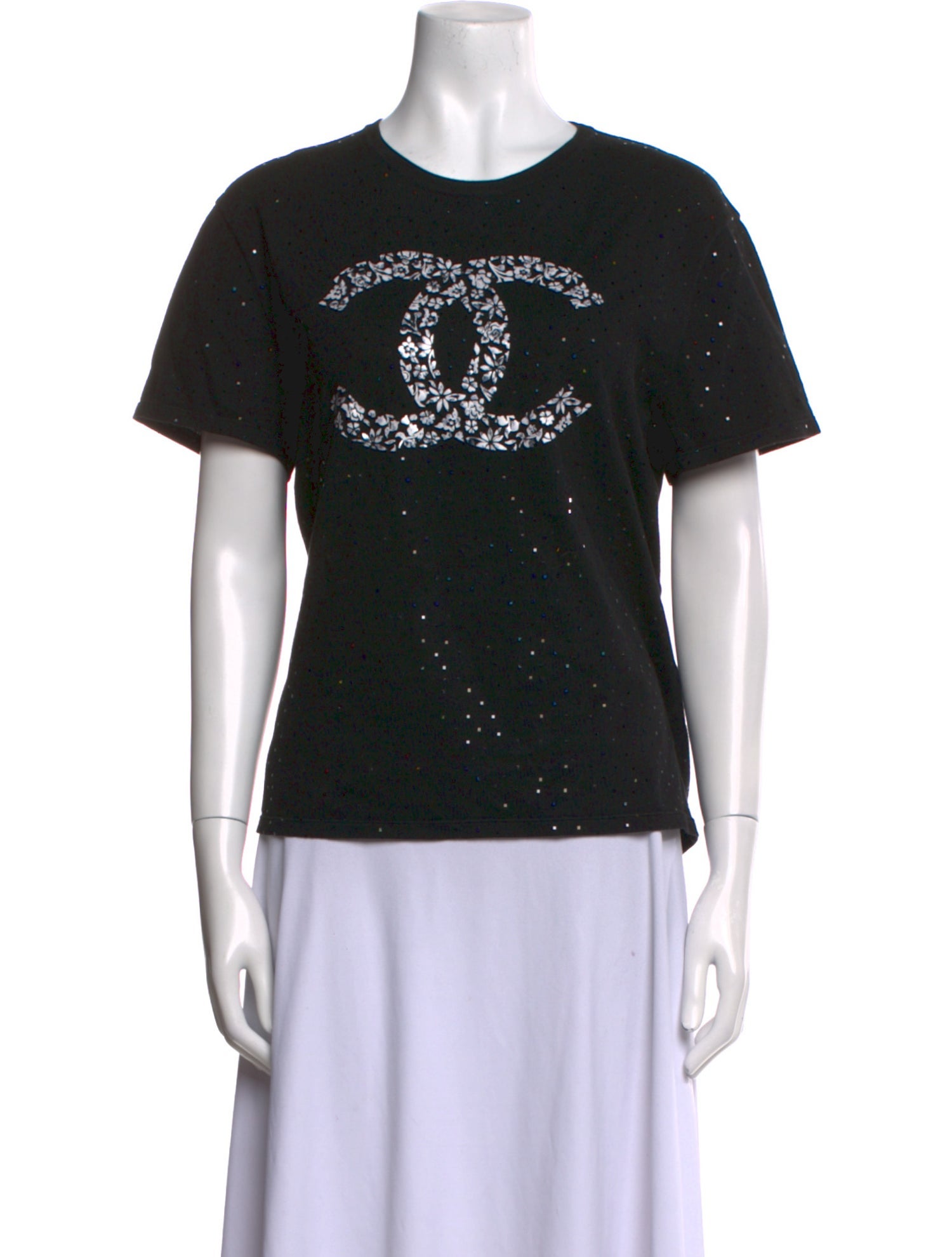 Chanel 2021 Floral Print T-Shirt