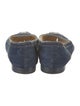 Chanel Interlocking CC Logo Denim Ballet Flats