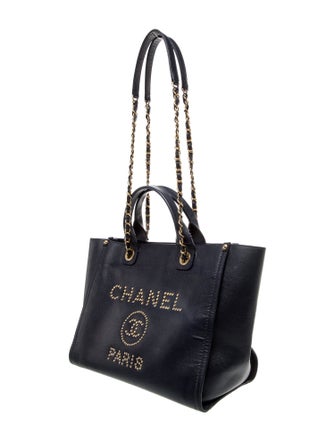 Chanel Small Studded Deauville Tote