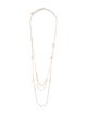 Chanel 2021 Faux Pearl & Strass CC Multistrand Necklace