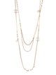 Chanel 2021 Faux Pearl & Strass CC Multistrand Necklace