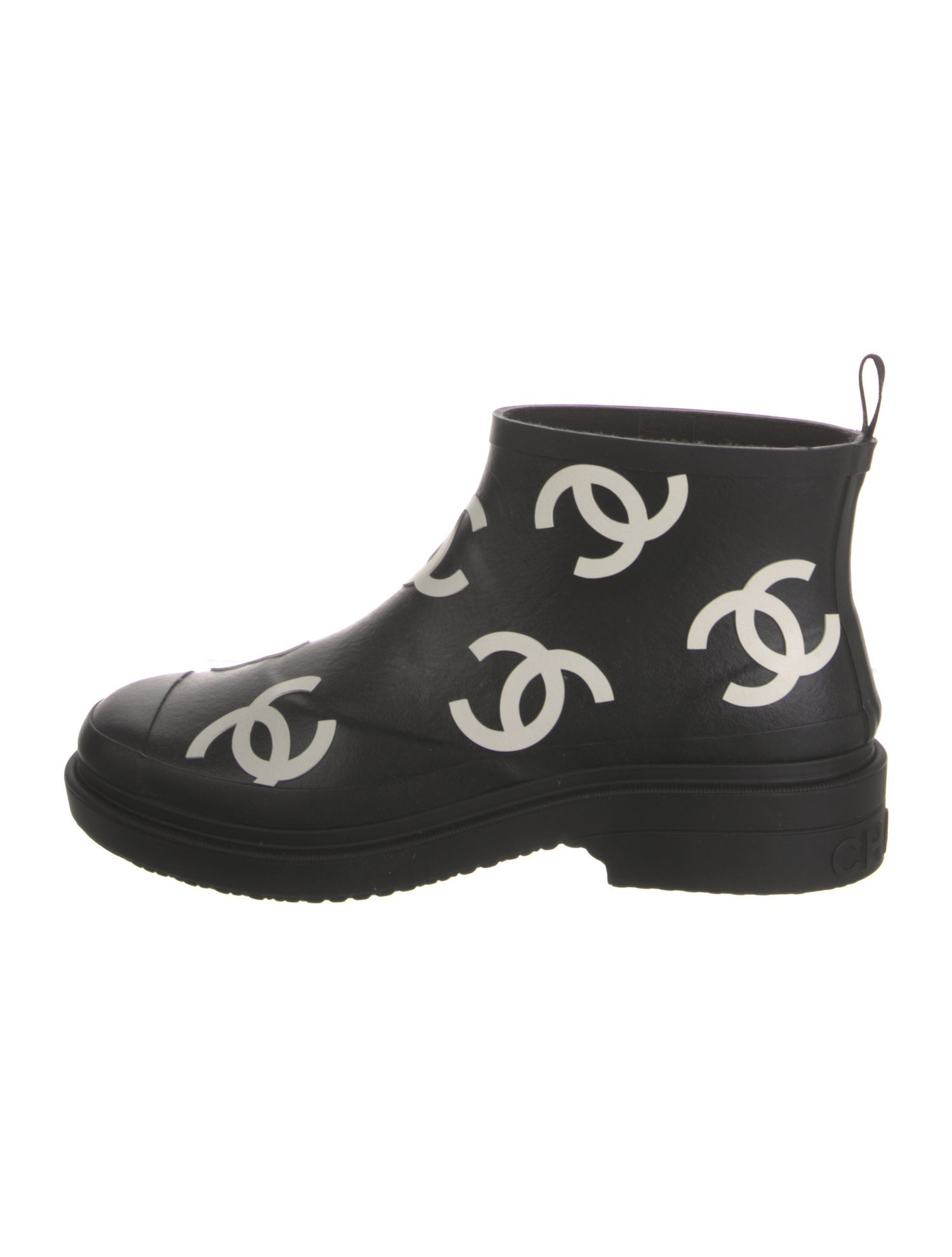 Chanel 2023 Interlocking CC Logo Rain Boots