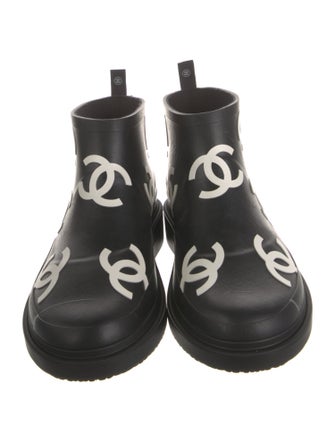 Chanel 2023 Interlocking CC Logo Rain Boots