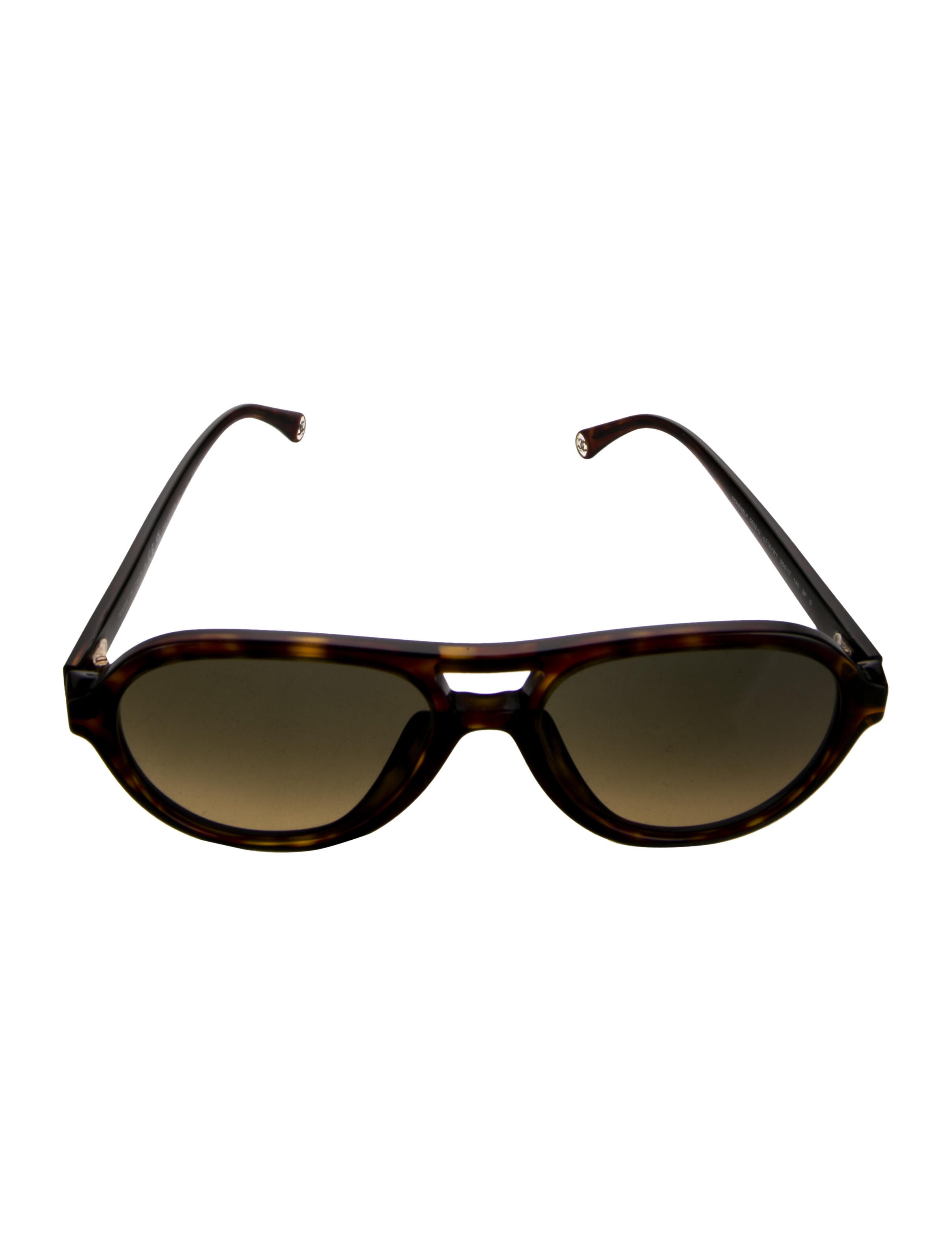 Chanel Pilot Interlocking CC Logo Sunglasses