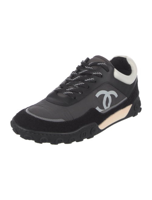 Chanel Interlocking CC Logo Nylon Sneakers