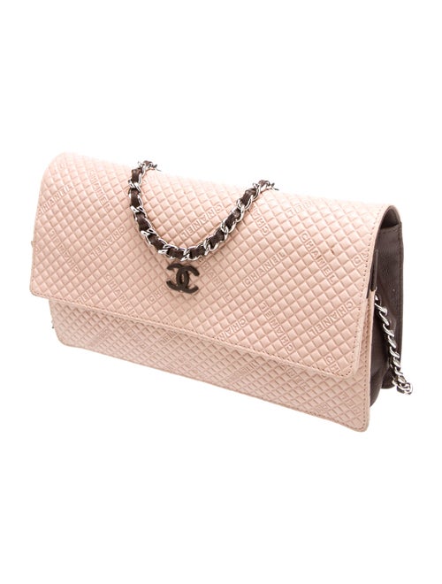 Chanel Logo Embossed Wallet on Chai