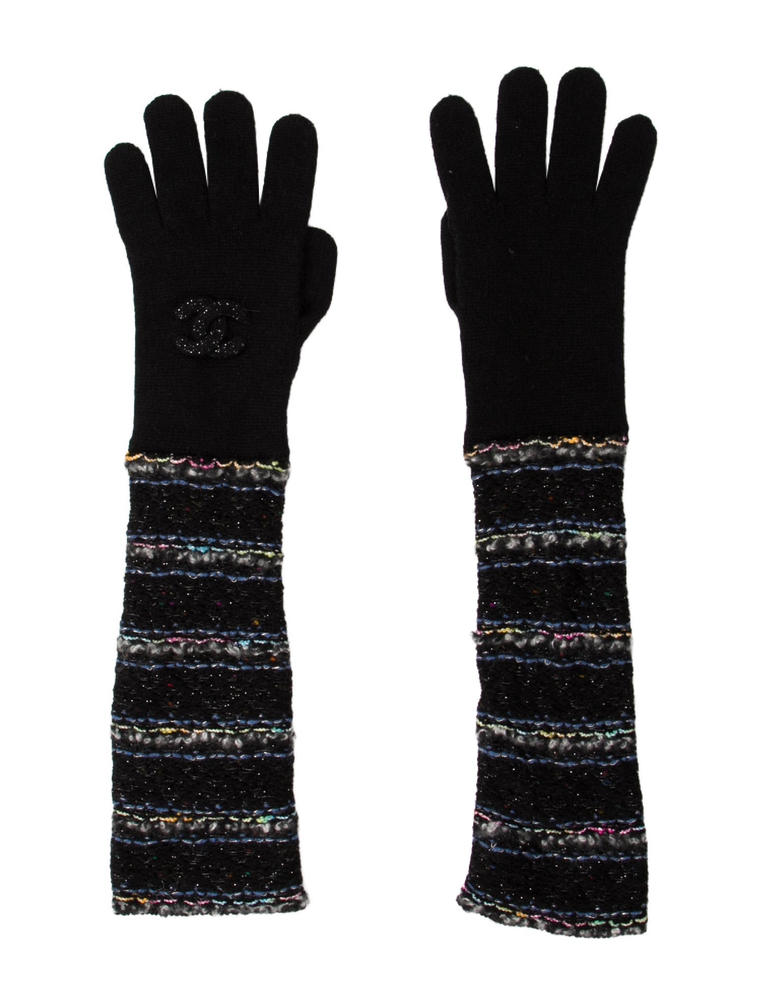Chanel Wool Knit Gloves