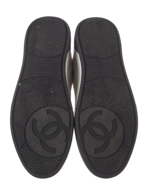 Chanel Interlocking CC Logo Suede Sneakers