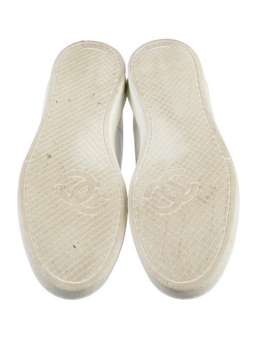 Chanel Interlocking CC Logo Leather Sneakers