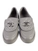 Chanel Interlocking CC Logo Leather Loafers