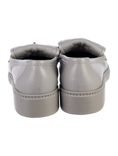 Chanel Interlocking CC Logo Leather Loafers