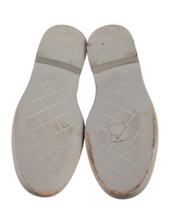 Chanel Interlocking CC Logo Leather Loafers