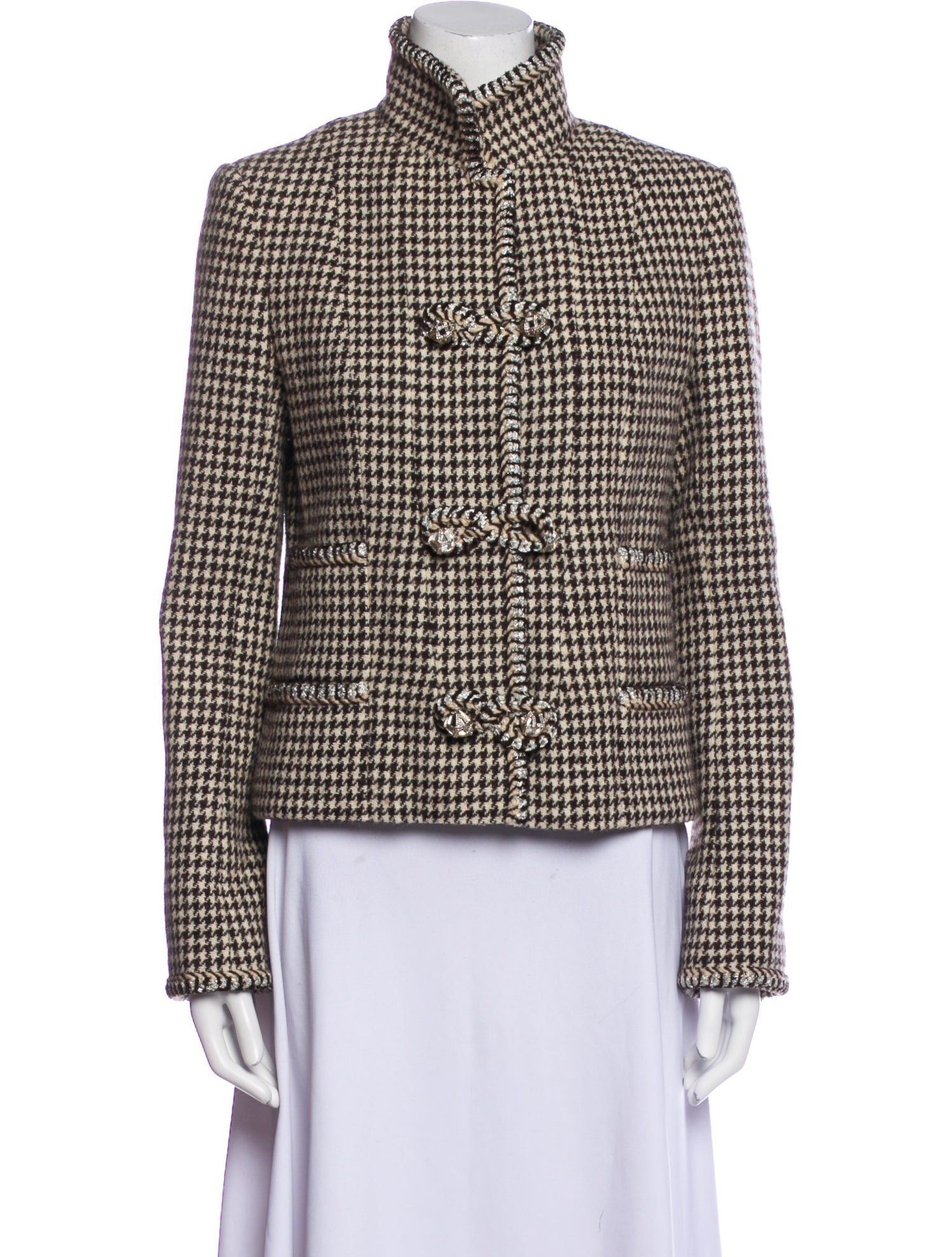 Chanel 2015 Houndstooth Blazer