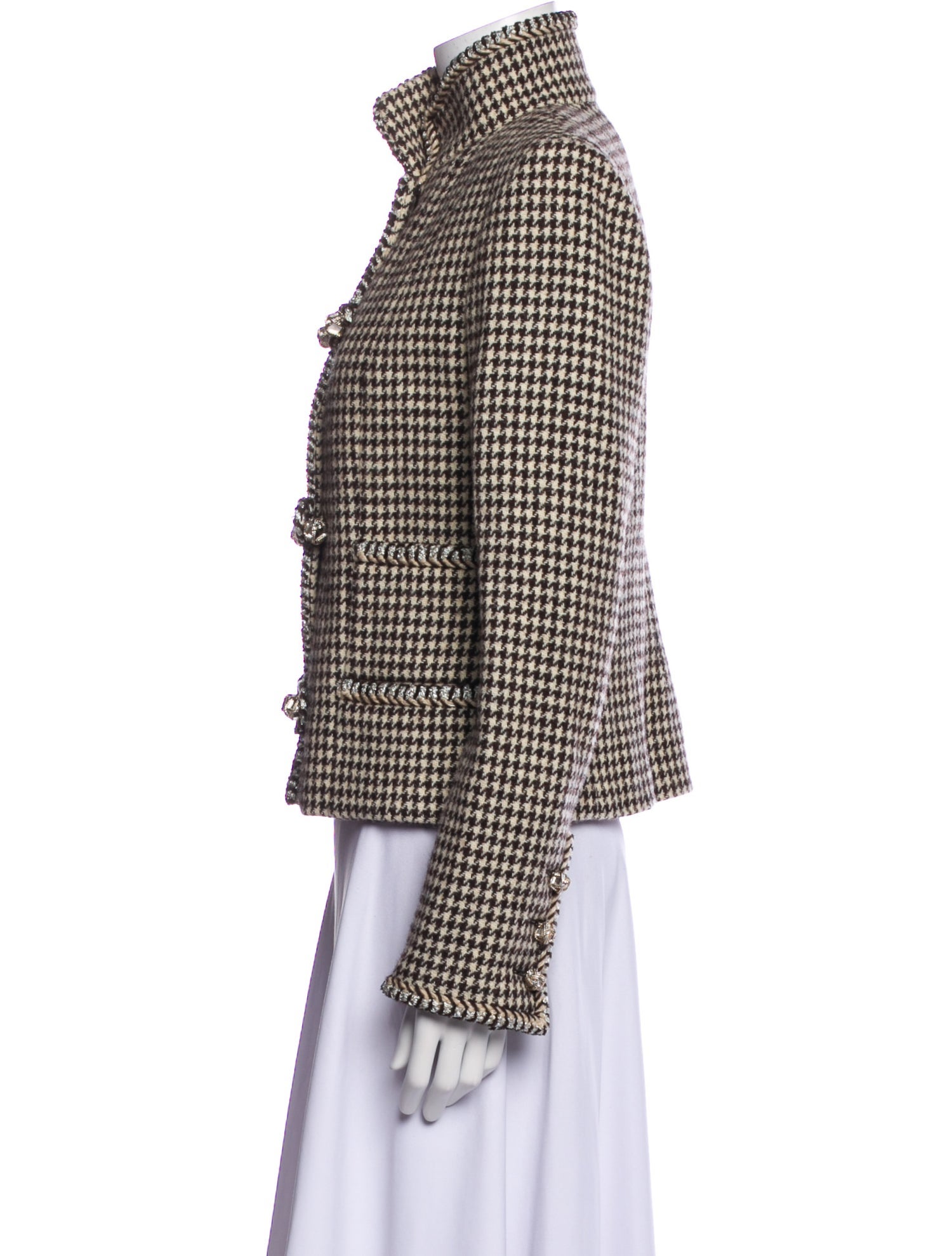 Chanel 2015 Houndstooth Blazer
