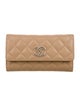 Chanel 2022 Interlocking CC Logo Trifold Wallet
