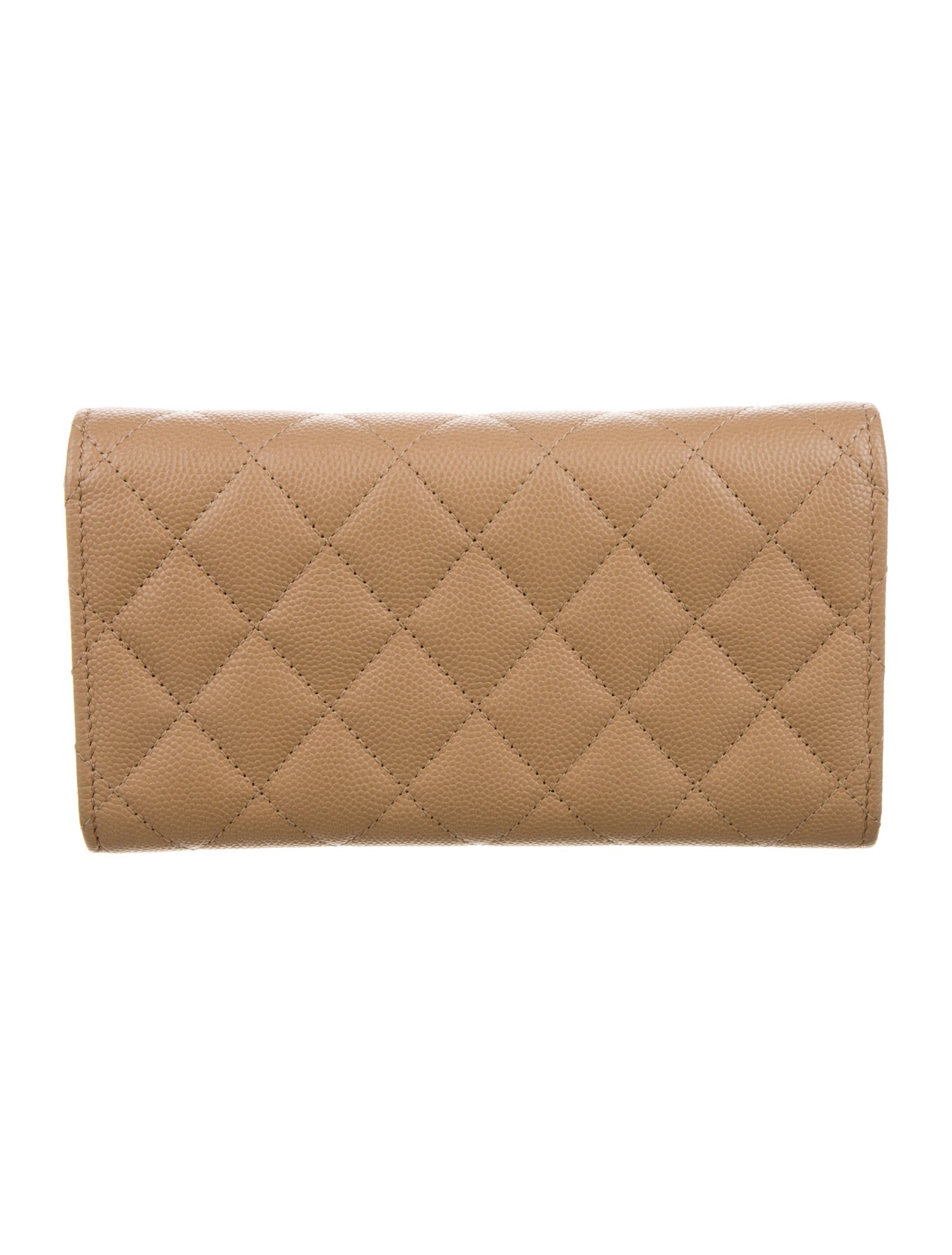 Chanel 2022 Interlocking CC Logo Trifold Wallet