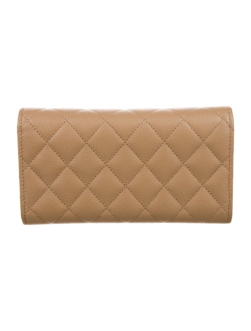Chanel 2022 Interlocking CC Logo Trifold Wallet