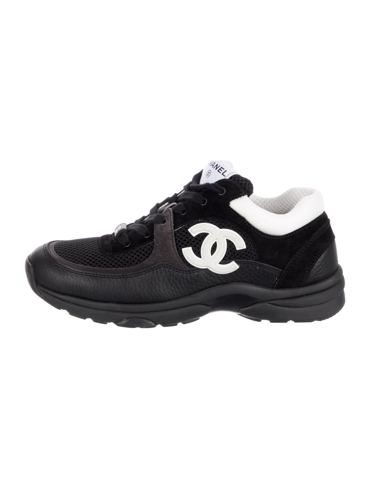 Chanel Interlocking CC Logo Mesh Sneakers