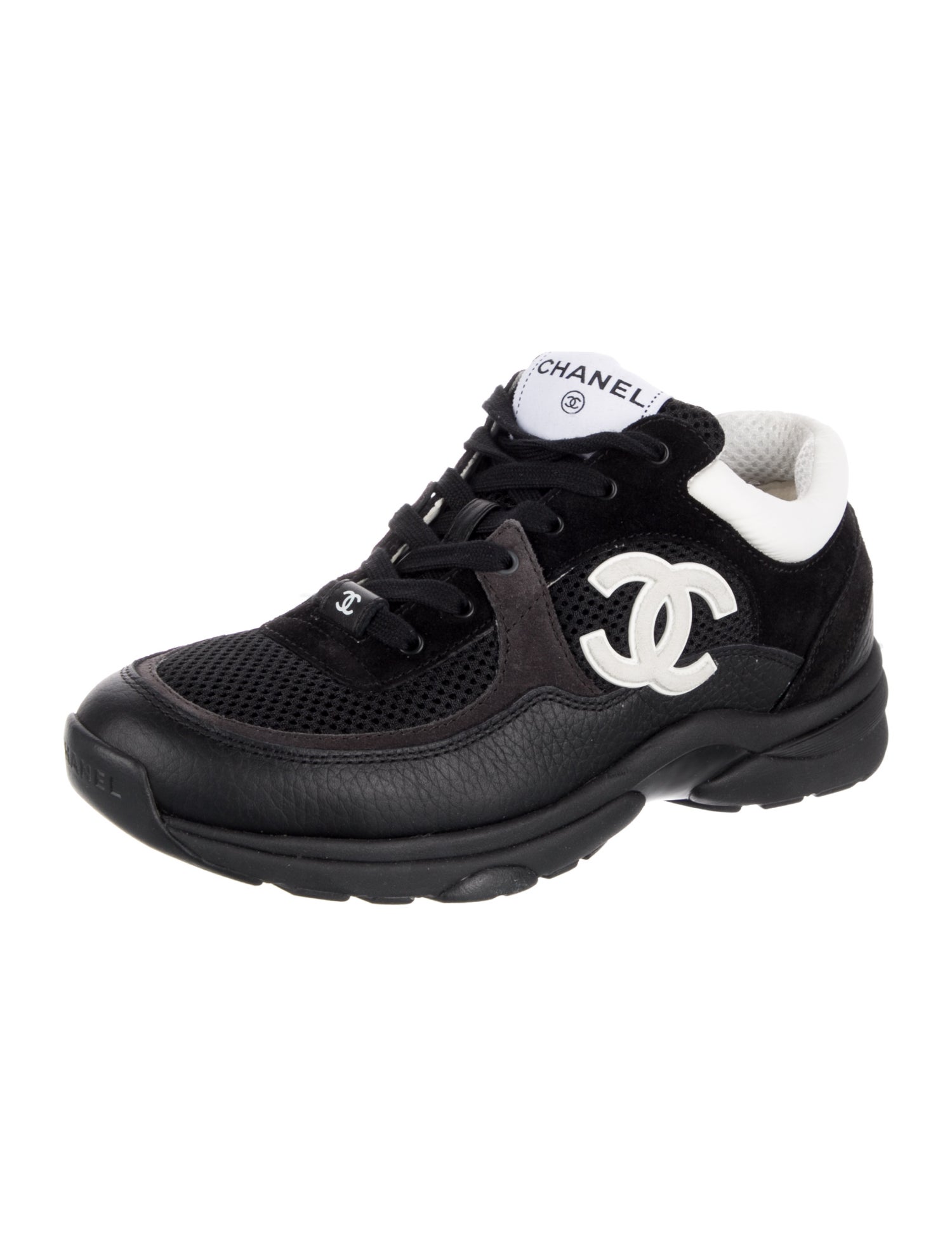 Chanel Interlocking CC Logo Mesh Sneakers