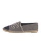 Chanel Interlocking CC Logo Canvas Espadrilles