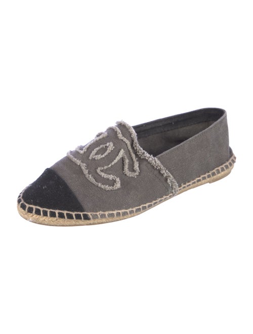 Chanel Interlocking CC Logo Canvas Espadrilles