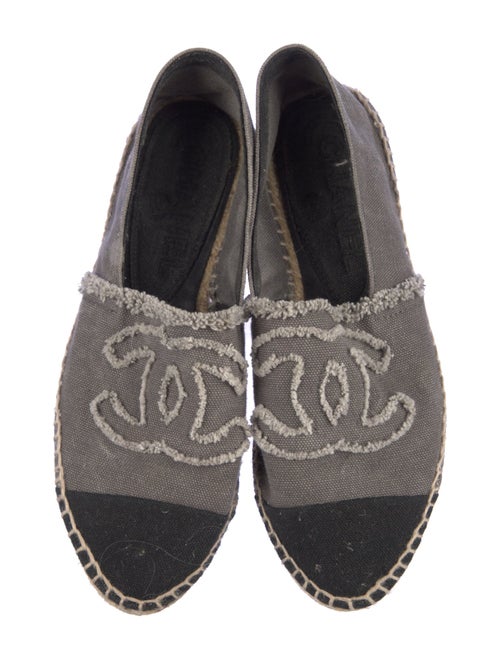Chanel Interlocking CC Logo Canvas Espadrilles