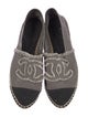 Chanel Interlocking CC Logo Canvas Espadrilles