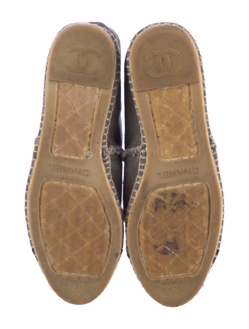 Chanel Interlocking CC Logo Canvas Espadrilles