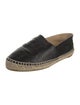 Chanel Interlocking CC Logo Leather Espadrilles