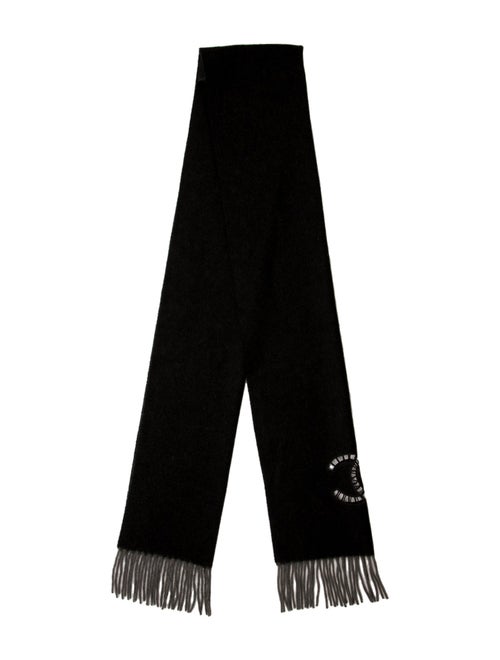 Chanel Cashmere Interlocking CC Logo Scarf