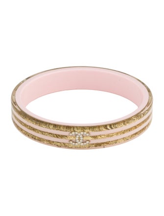 Chanel Resin & Strass CC Bangle