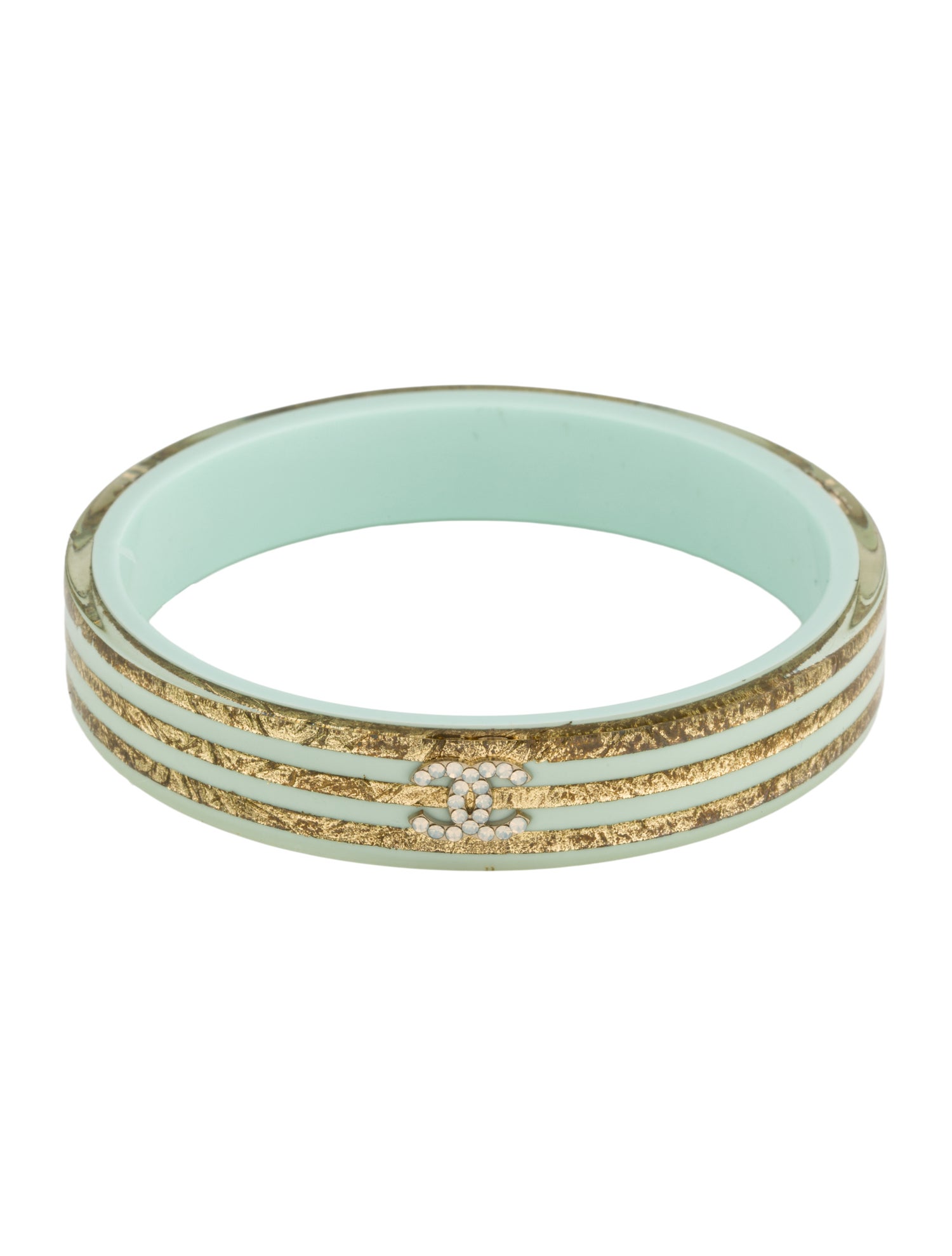 Chanel Resin & Strass CC Bangle