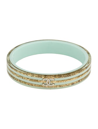 Chanel Resin & Strass CC Bangle