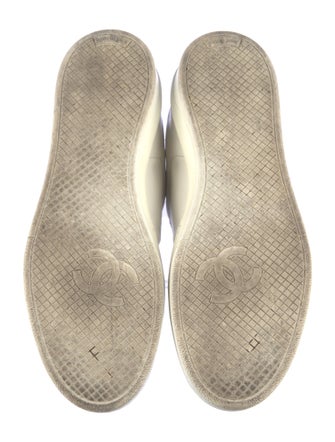 Chanel Interlocking CC Logo Leather Sneakers