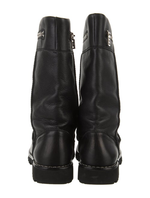 Chanel 2010 Interlocking CC Logo Moto Boots