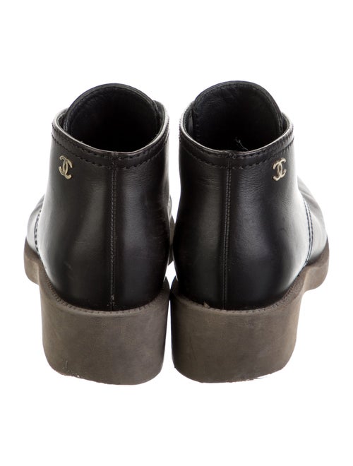 Chanel 2016 Interlocking CC Logo Lace-Up Boots