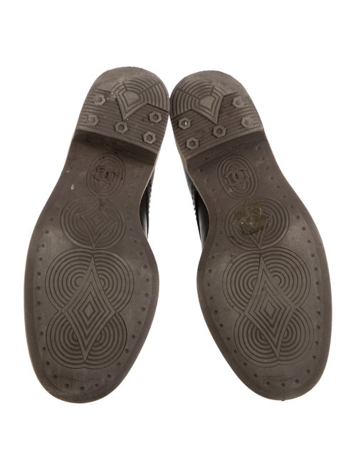 Chanel 2016 Interlocking CC Logo Lace-Up Boots