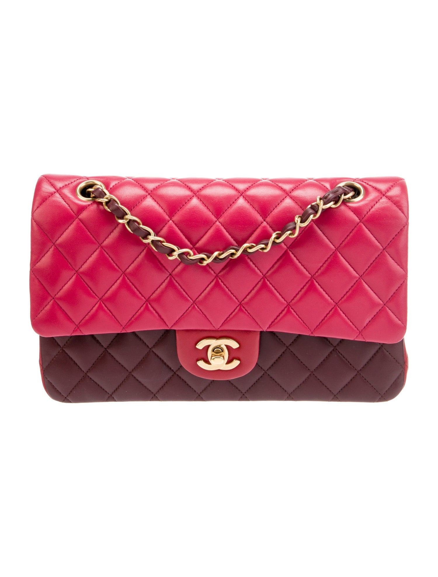 Chanel Classic Tricolor Medium Double Flap Bag