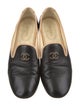Chanel Interlocking CC Logo Leather Loafers