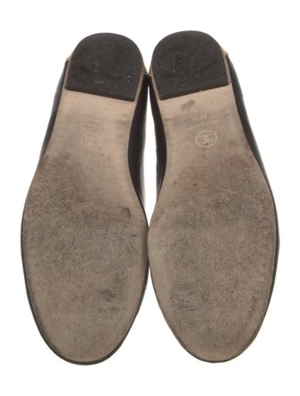 Chanel Interlocking CC Logo Leather Loafers