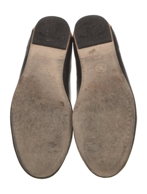 Chanel Interlocking CC Logo Leather Loafers