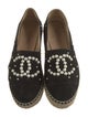 Chanel Interlocking CC Logo Suede Espadrilles