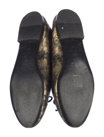 Chanel 2018 Interlocking CC Logo Ballet Flats