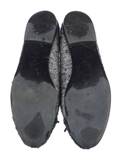 Chanel Interlocking CC Logo Sequins Ballet Flats