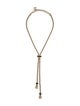 Chanel 2021 Leather CC Turnlock Lavalier Necklace