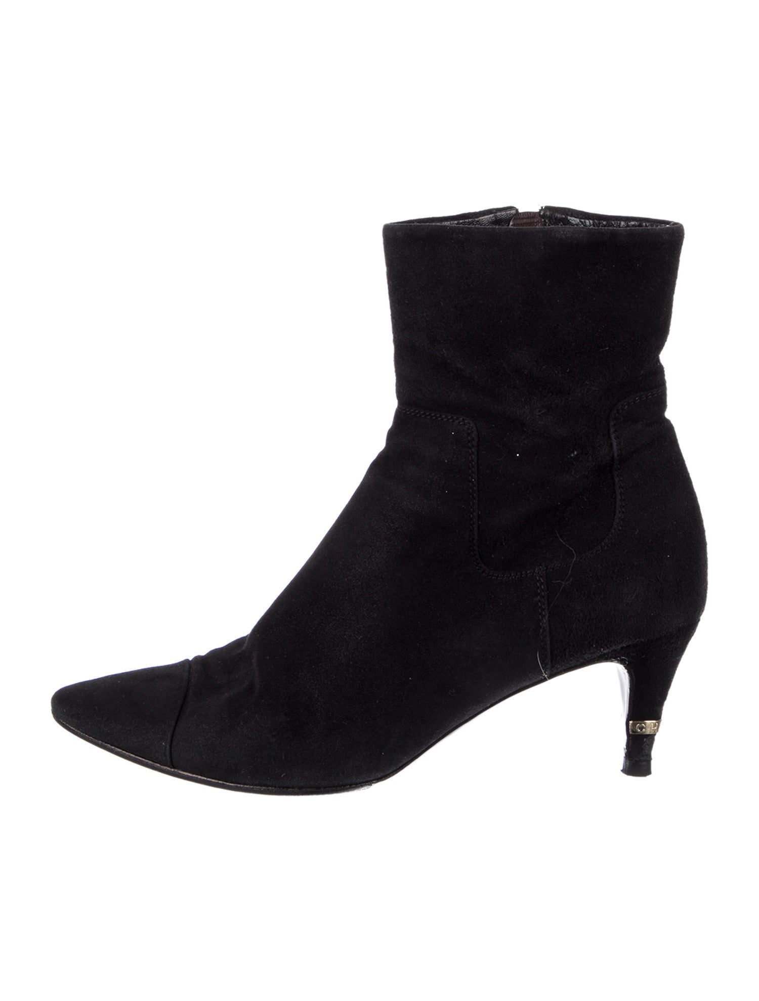 Chanel Vintage Suede Boots