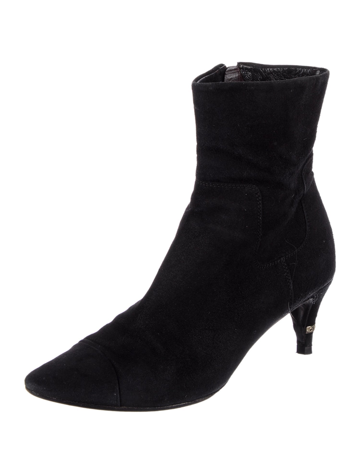 Chanel Vintage Suede Boots