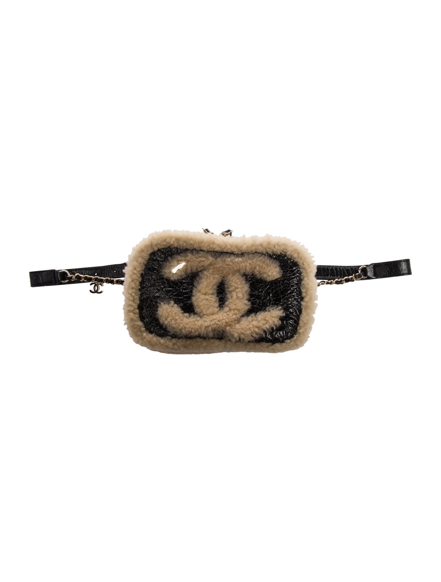 Chanel Shearling CC Mania Waist Bag